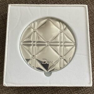 Dior Silver Cannage Mirror GWP Compact